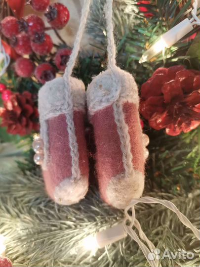 Валенки-шептуны новогодний подарок ёлочная игрушка
