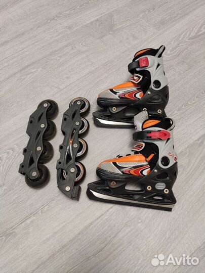 Роликовые коньки детские раздвижные
