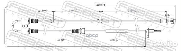 Датчик abs перед лев 07606001 Febest