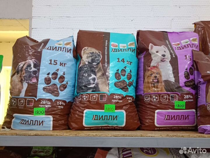 Корм для собак Дилли