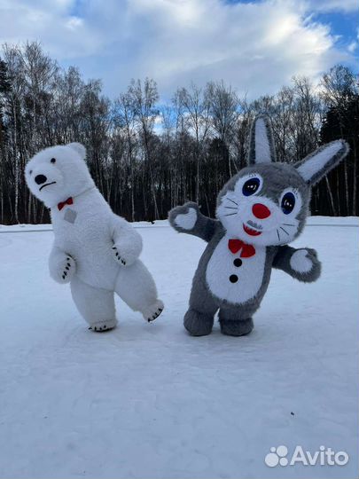 Белый мишка на праздник