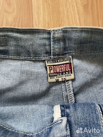 Джинсовые бриджи (W25) лето Powerful (С Ш А)