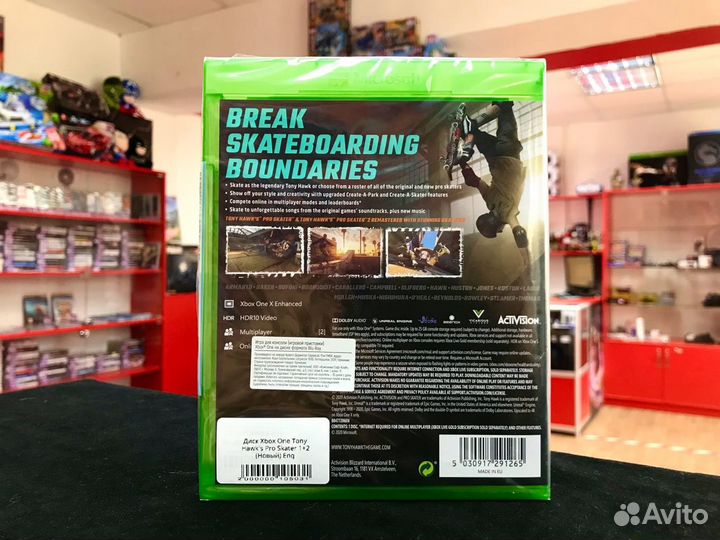 Диск Xbox One Tony Hawk's Pro Skater 1+2 (Новый)