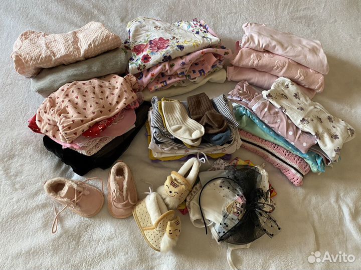 Вещи на девочку 6-9 мес