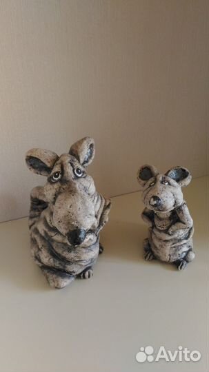 Фигурки садовые Мыши 2шт