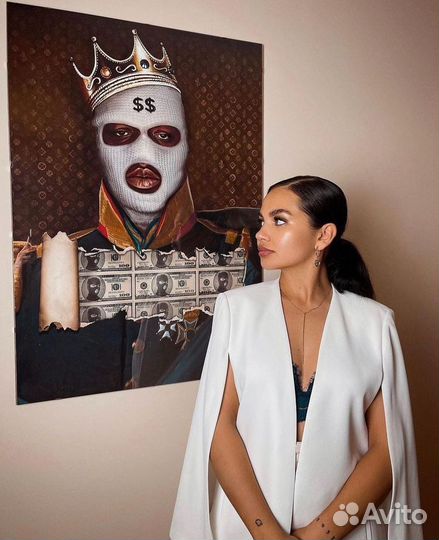 Печать на холсте Москва