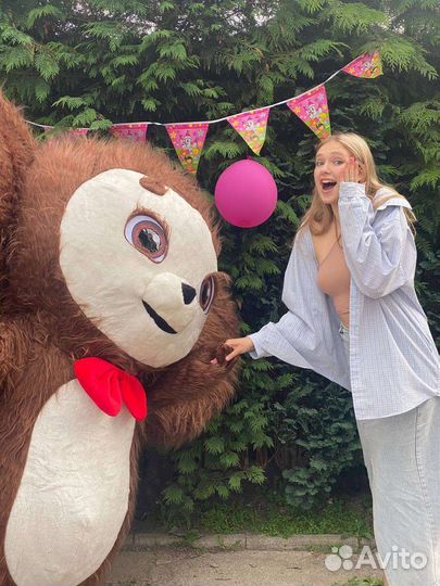 Чебурашка, аниматор, экспресс поздравление