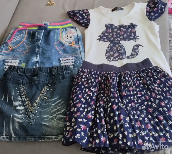 Вещи пакетом на девочку 128-134