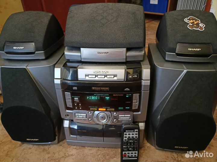 Муз. центр Sharp (5 колонок, 240 Вт)