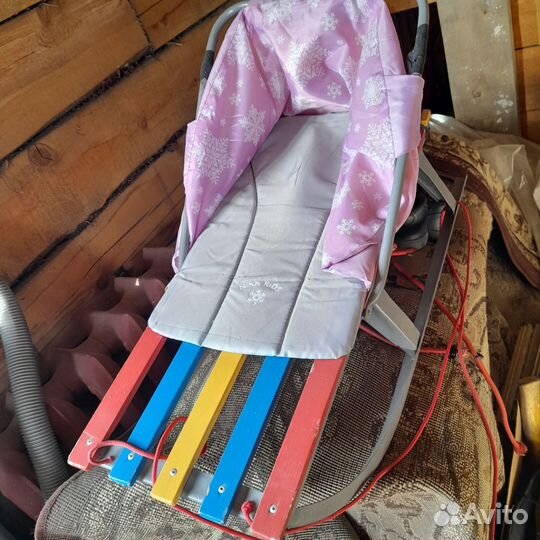 Детские зимние санки