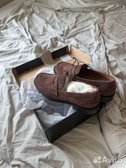 Лоферы замша lime