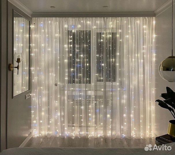 Гирлянда штора