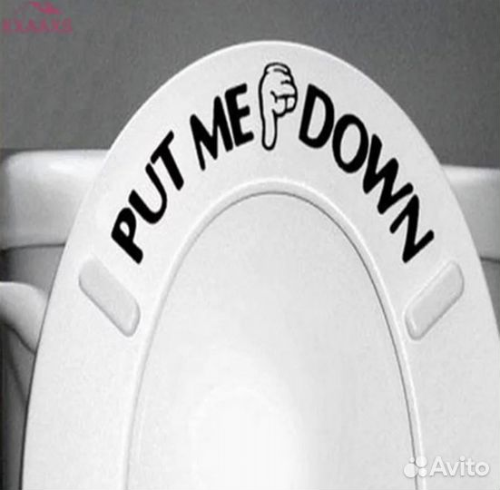 Наклейка на унитаз