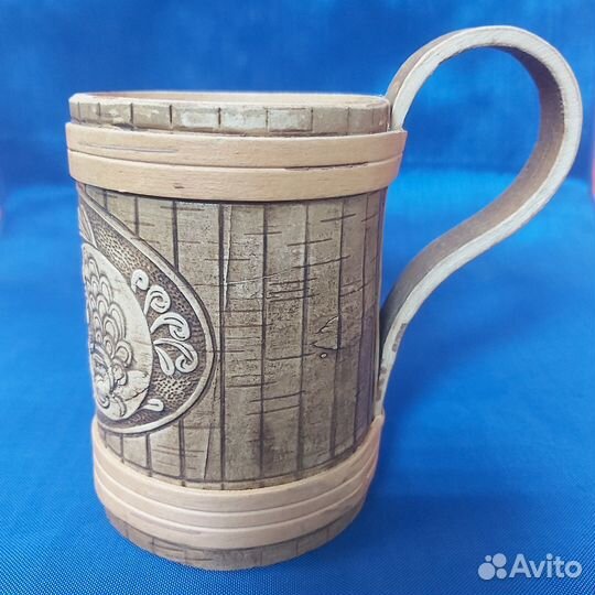 Кружка из бересты для пива