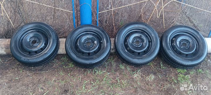 Летняя резина r15 бу с дисками