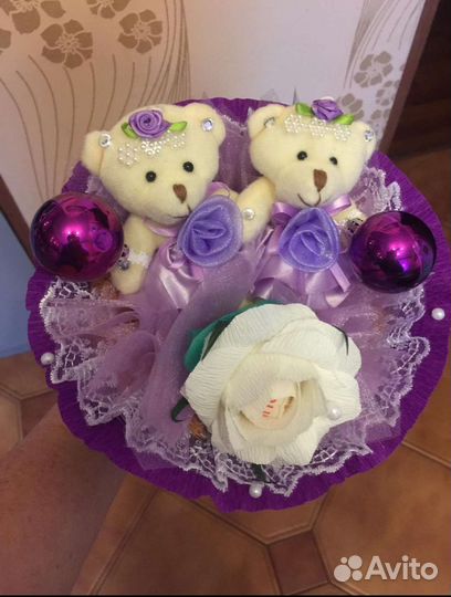 Букет с игрушками