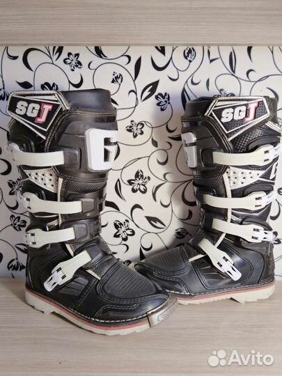 Мотоботы кроссовые детские