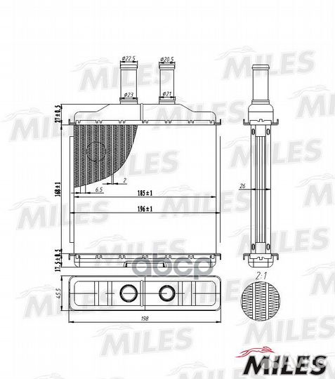 Радиатор отопителя chevrolet lacetti 03- genera