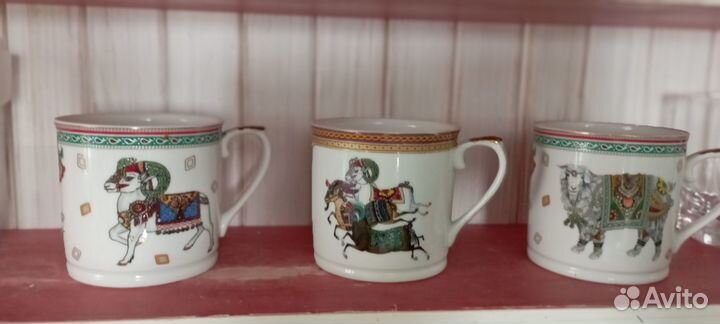 Кофейные чашечки с овечками и барашками