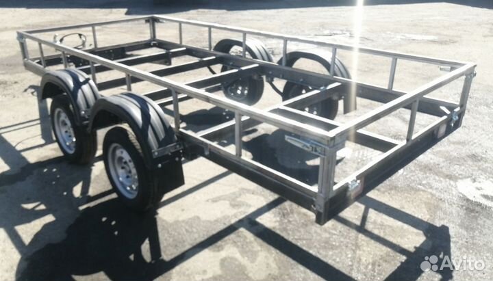 Прицеп двухосный от завода, в сборе с птс