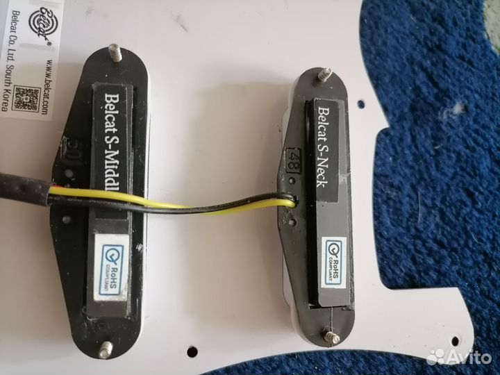 Пикгард Fender Strat. Новый,HSS Бел. перл-тр,Корея