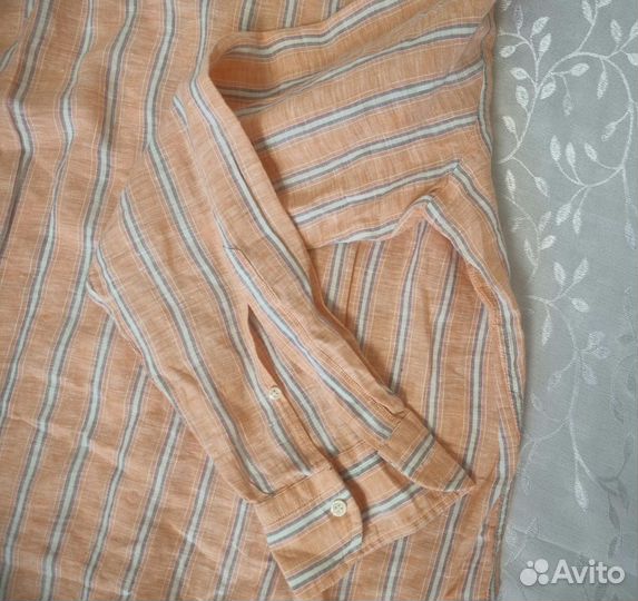 Рубашка мужская лён р48-50