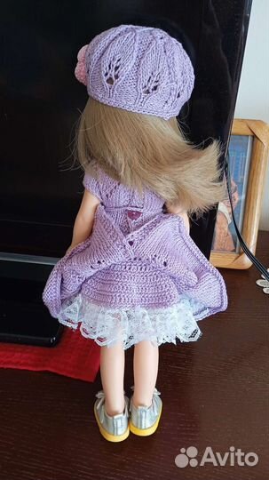 Платье и берет для кукол от Паола Рейна