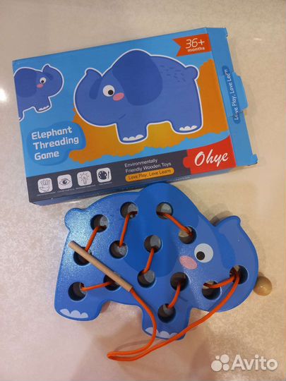 Развивающая игрушка, шнуровка