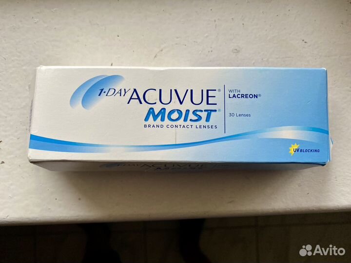 Линзы 1 day acuvue moist -3,5