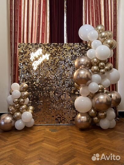 Блестящий фон фотозона