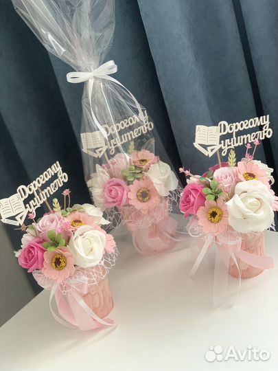 Букет из мыльных роз