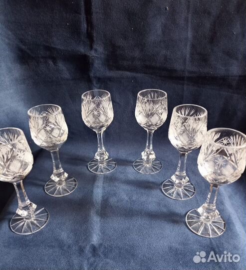 Рюмки хрустальные гдр