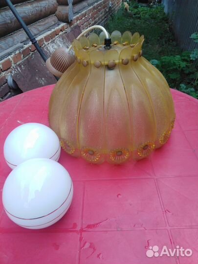 Светильник абожур, СССР, пластик