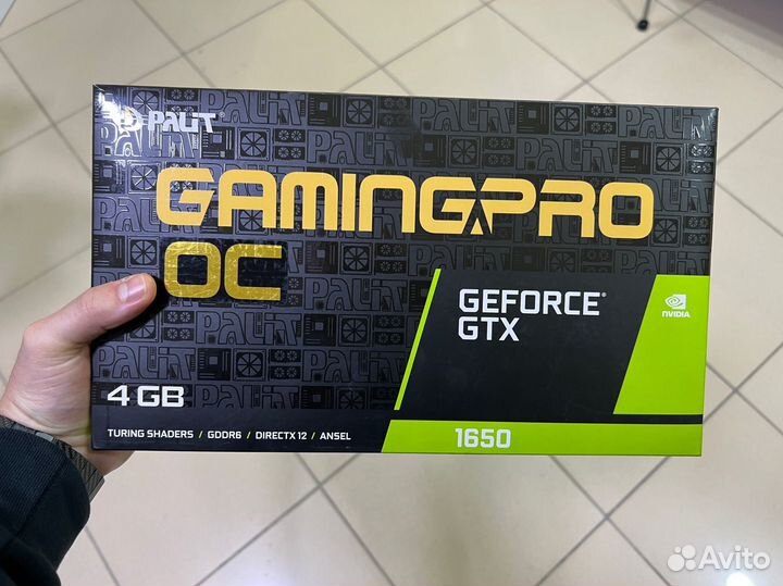 Видеокарта Palit GamingPro OC GTX 1650 Гарантия