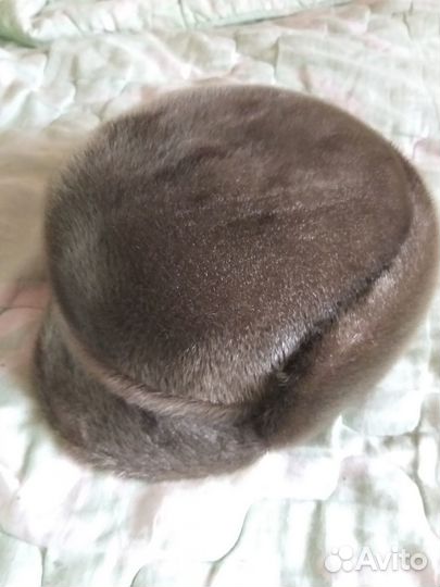 Шапка мужская норковая с козырьком