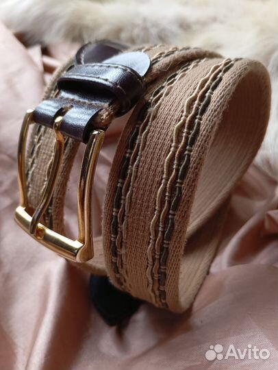 Мужской кожаный ремень италия