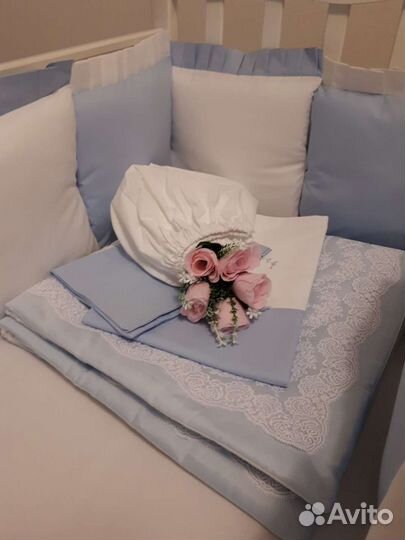 Новые Бортики в кроватку, набор на выписку