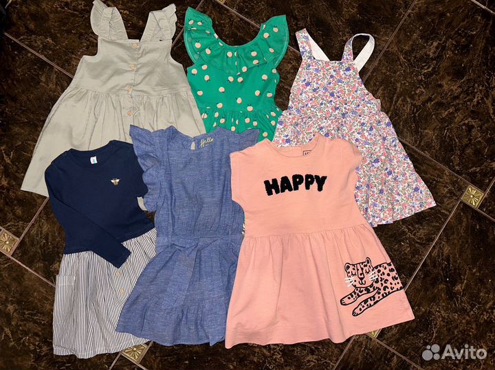 Вещи на девочку Zara, Mothercare, H&M, Adidas