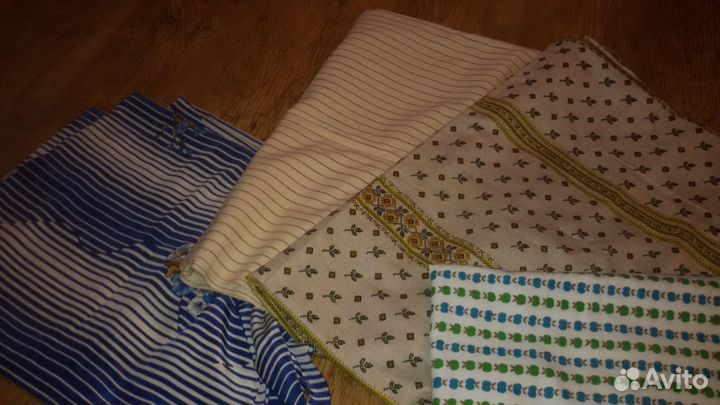 Отрезы лен,х/б,нат.шелк СССР