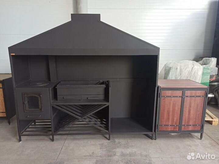 Мангальный комплекс, мангал, коптильня