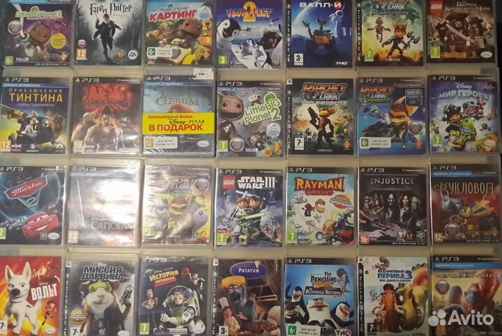 PS3 и Xbox 360 диски, много, более 1000 шт, обмен