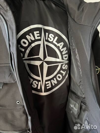 Куртка демисезонная мужская Stone island чёрная