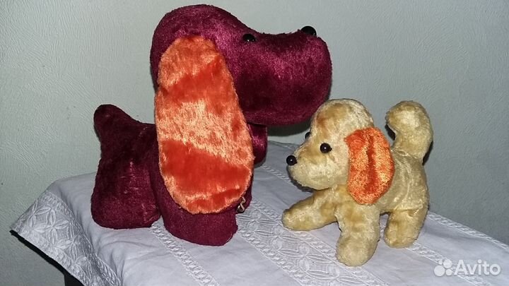 Винтажные плюшевые собачки