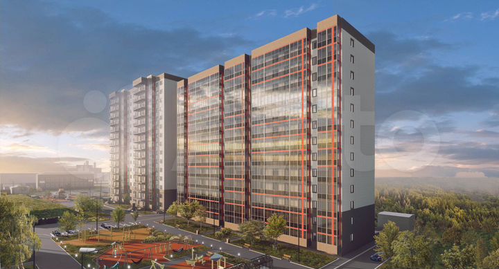 2-к. квартира, 53 м², 7/13 эт.