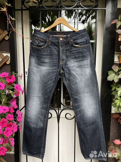 Джинсы Nudie Jeans фейд w34