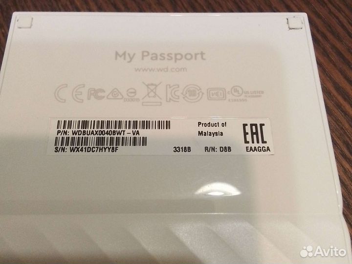 Жесткий диск wd my passport 4TB USB 3.0 USB 2.0