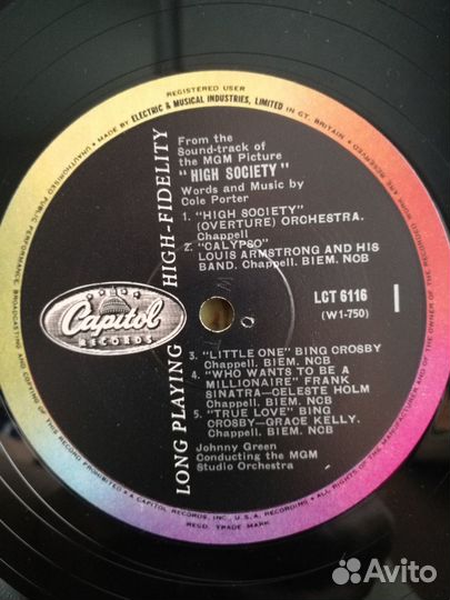 Пластинка - Bing Crosby-Grace Kelly-Frank Sinatra