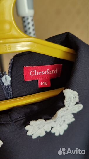 Платье школьное синее