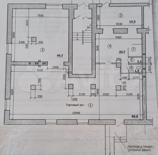 Свободного назначения, 182 м² Первая линия