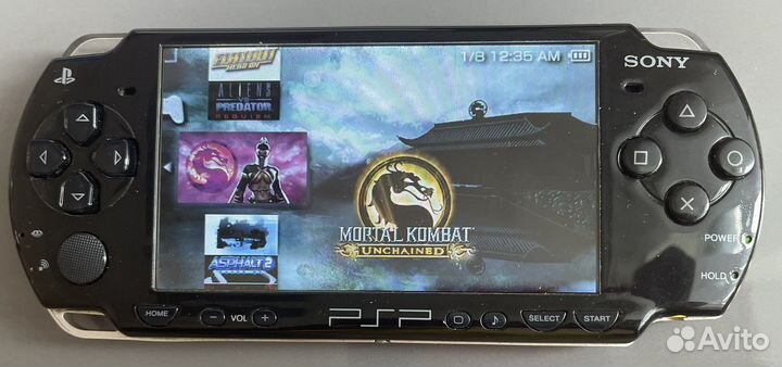 Sony Playstation PSP прошитая 150 топовых игр